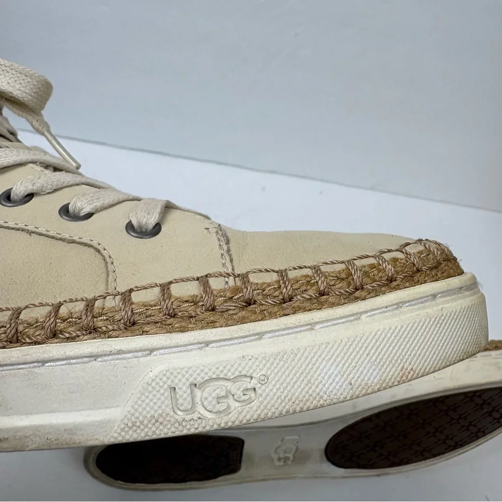 UGG Gradie Ivory Cream High-Top Sneakers Women’s size 10